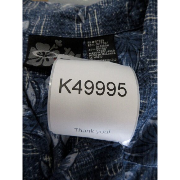 VINTAGE Ocean Pacific Shirt Large OP Hawaiian Floral Button Up Camp * - Picture 10 of 10